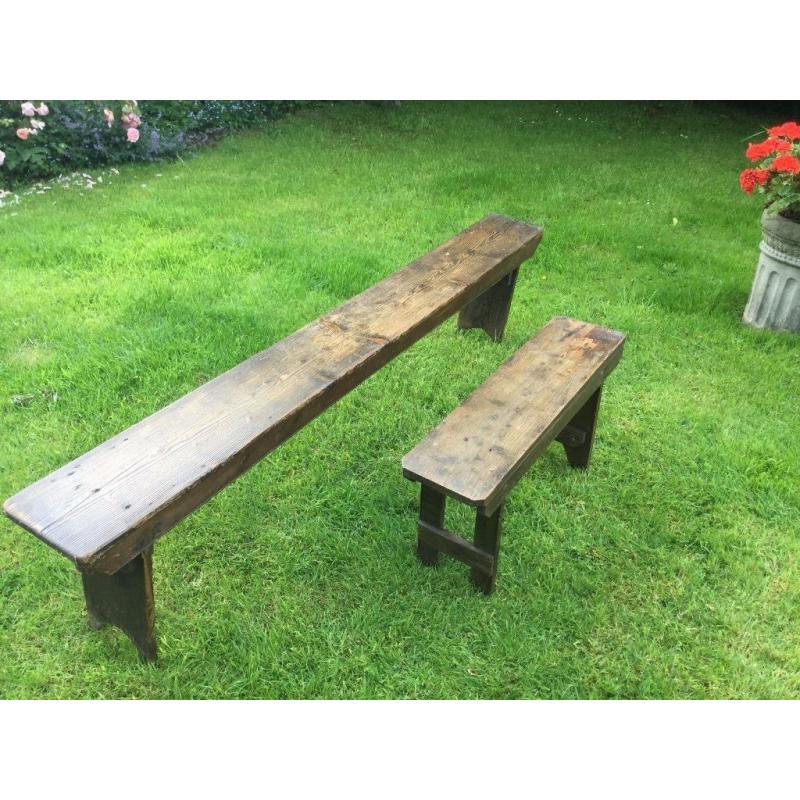 Vintage/Antique benches kitchen/dining/work