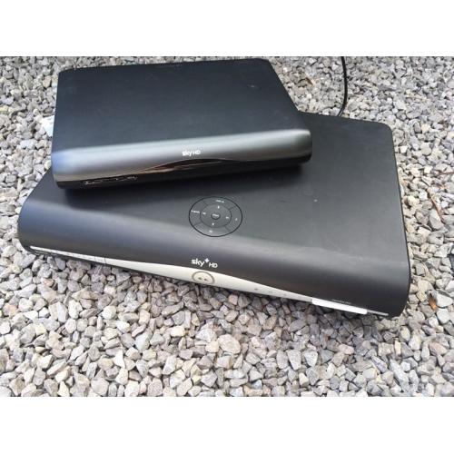 Pair of sky HD boxes