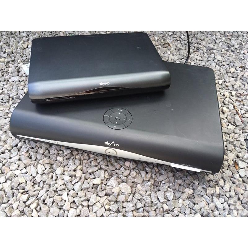 Pair of sky HD boxes