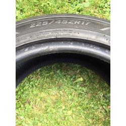 2x 225/45/17 tyres