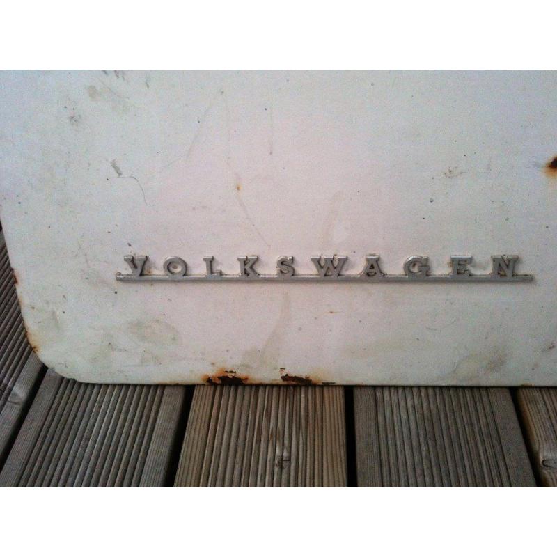 1970 VW volkswagen devon camper tailgate with original badges, for restoration