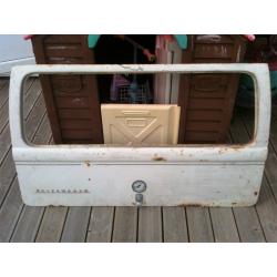 1970 VW volkswagen devon camper tailgate with original badges, for restoration