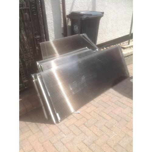 Polycarbonate sheets, sizes up to 2.90 m