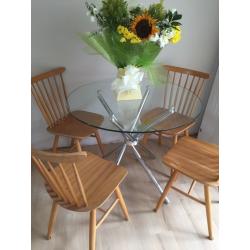 Table and chairs - ercol style