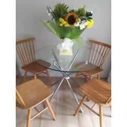 Table and chairs - ercol style