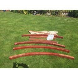 Hardwood quality double or single garden hammock.