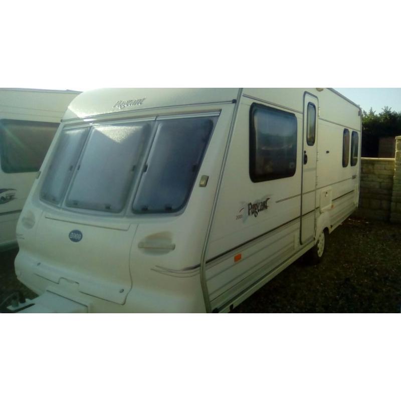 Bailey pageant bordeaux fixed bed with motor mover touring caravan
