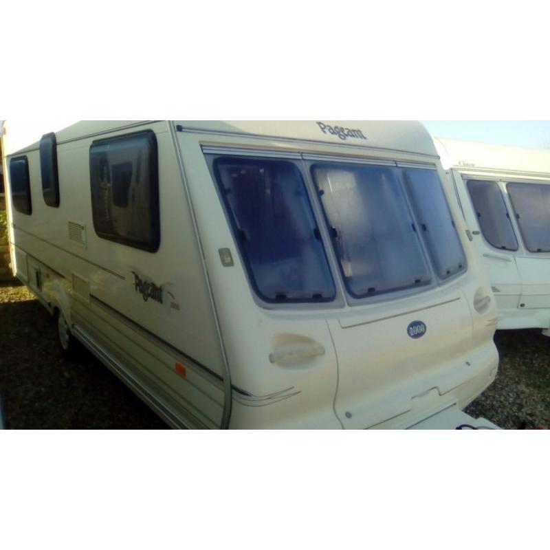 Bailey pageant bordeaux fixed bed with motor mover touring caravan