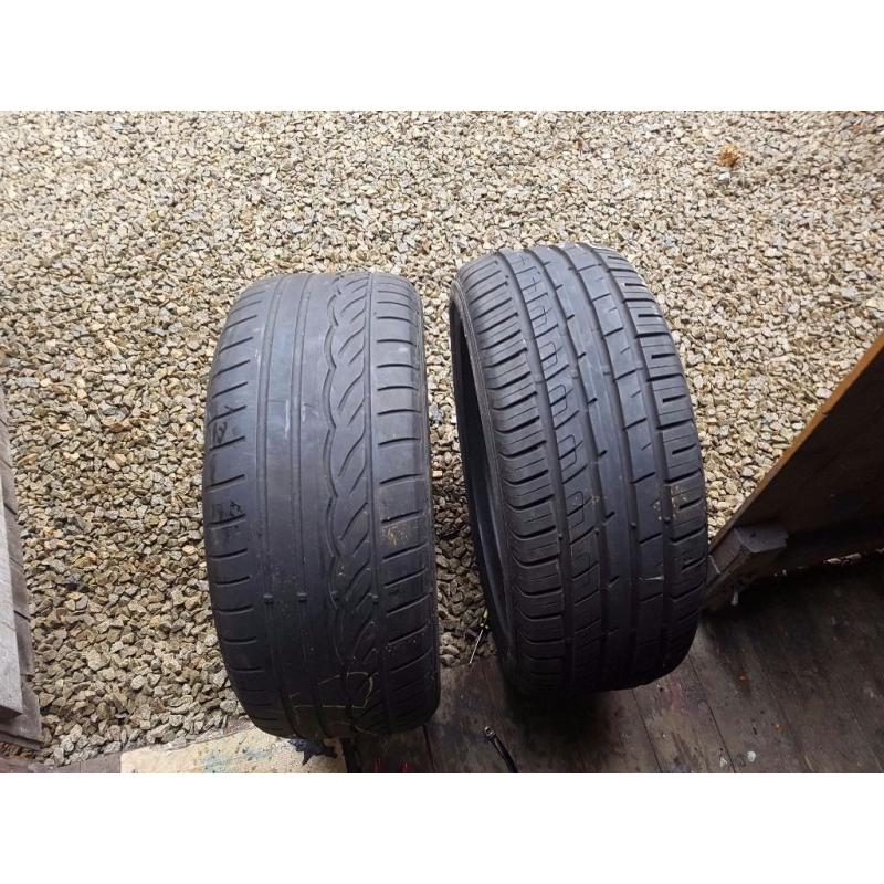 2x 225 50 17 tires for sale