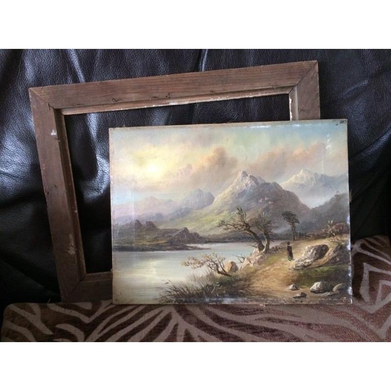 Old oil painting