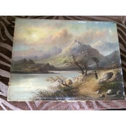 Old oil painting