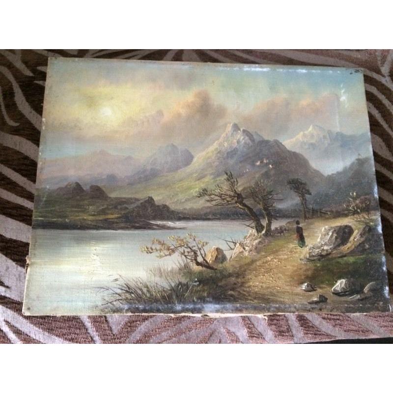 Old oil painting