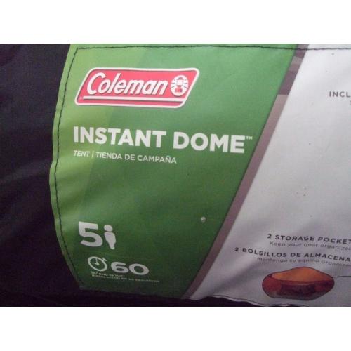 Brand New Coleman instant dome 5 man tent