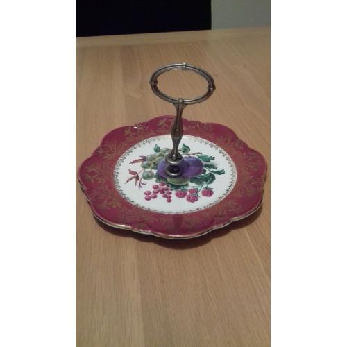 Royal Winton Grimwades single tier cake stand circa 1964
