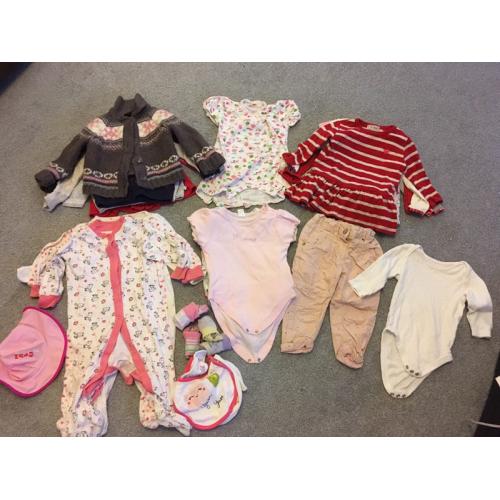 9-12 month baby girl clothes bundle