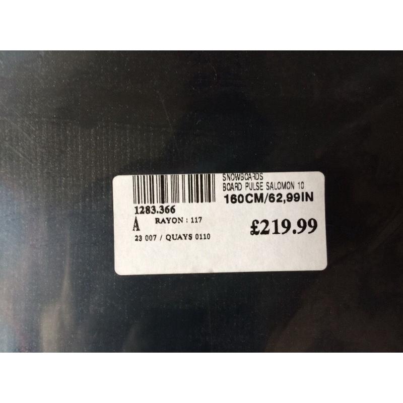 New in packaging snow board and boots