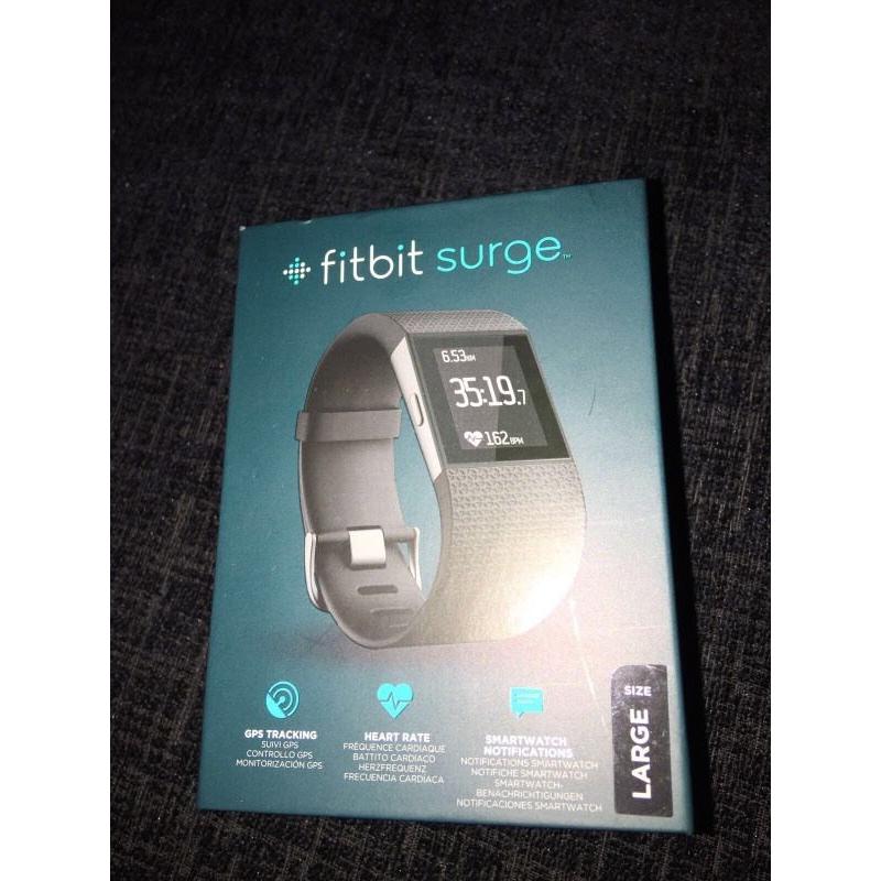 Fitbit surge newest spec size large worn twice! Mint condition.