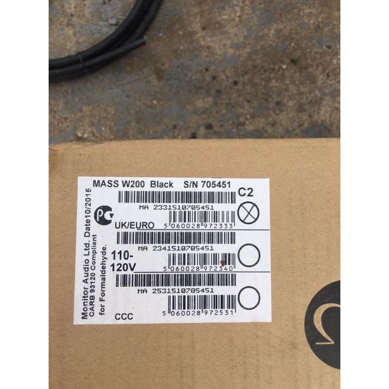 Monitor audio MASS subwoofer w200