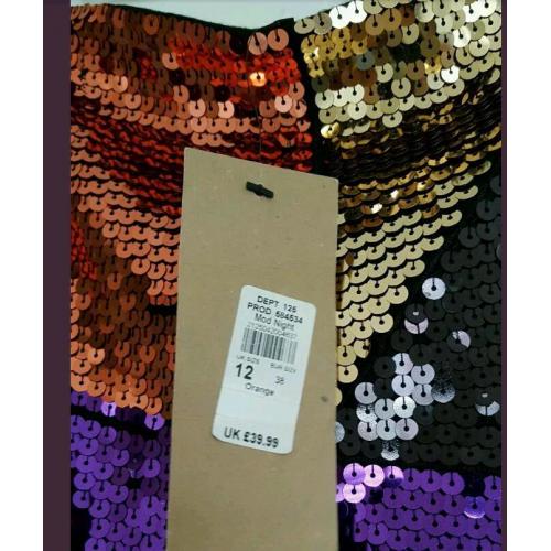 River island sequin dress new with tags
