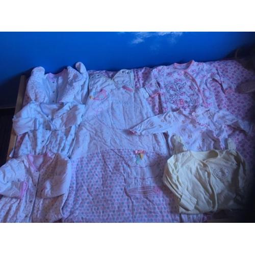 Padded grow suits and padded nest and 3 baby grows 3-6 months