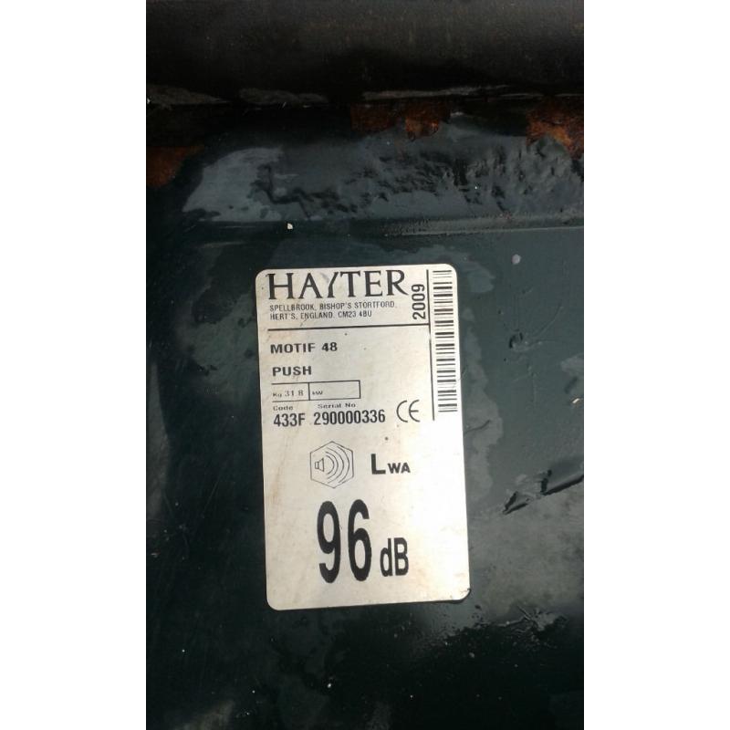 Hayter Motif 48 lawnmower with Honda Engine