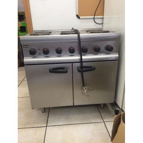 Lincat 6 ring electric hob and oven
