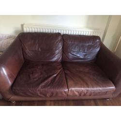 Leather multi York sofa and arm chairs