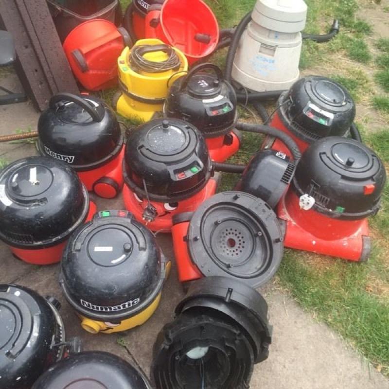 14x Henry Hoovers. Untested/Faulty/Spares or repair