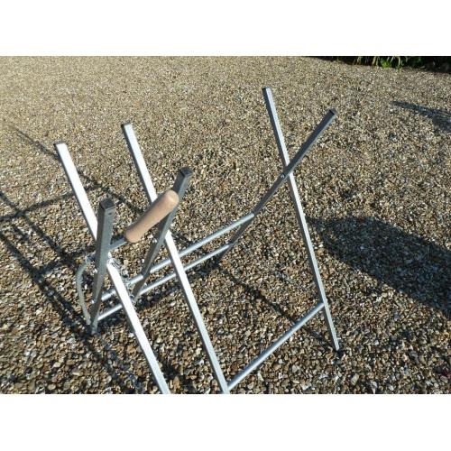 Log Cutting Saw Horse Trestle Holder - Folding