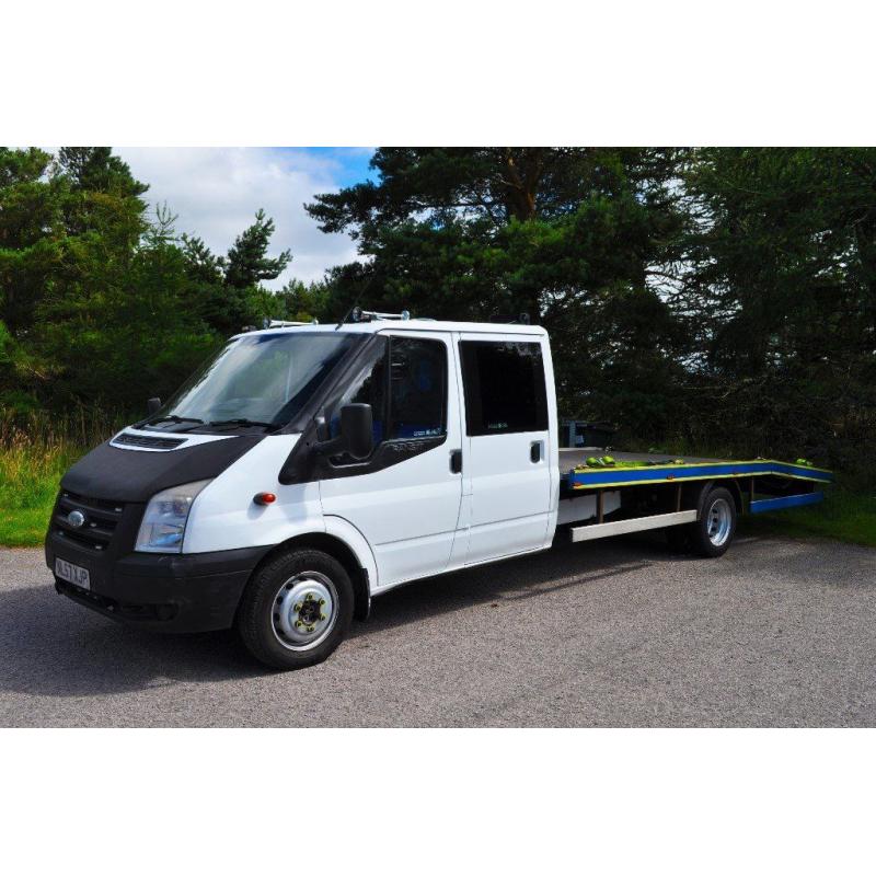 2007 Mk7 FORD TRANSIT DOUBLE CREW CAB VEHICLE TRANSPORTER / RECOVERY