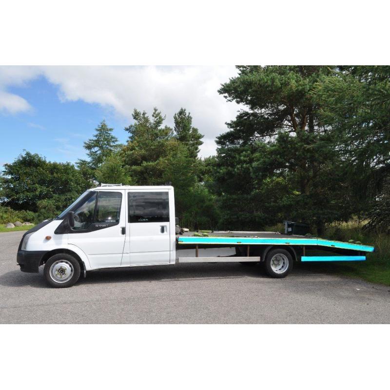 2007 Mk7 FORD TRANSIT DOUBLE CREW CAB VEHICLE TRANSPORTER / RECOVERY