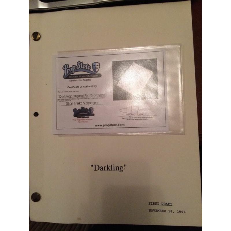 ORIGINAL FIRST DRAFT Star Trek Voyager Script - Perfect gift!