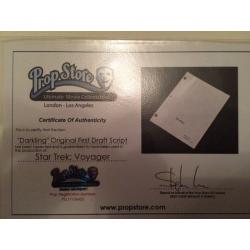 ORIGINAL FIRST DRAFT Star Trek Voyager Script - Perfect gift!