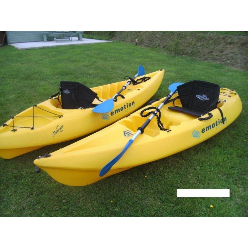 Pair of Sit On Sea Kayaks