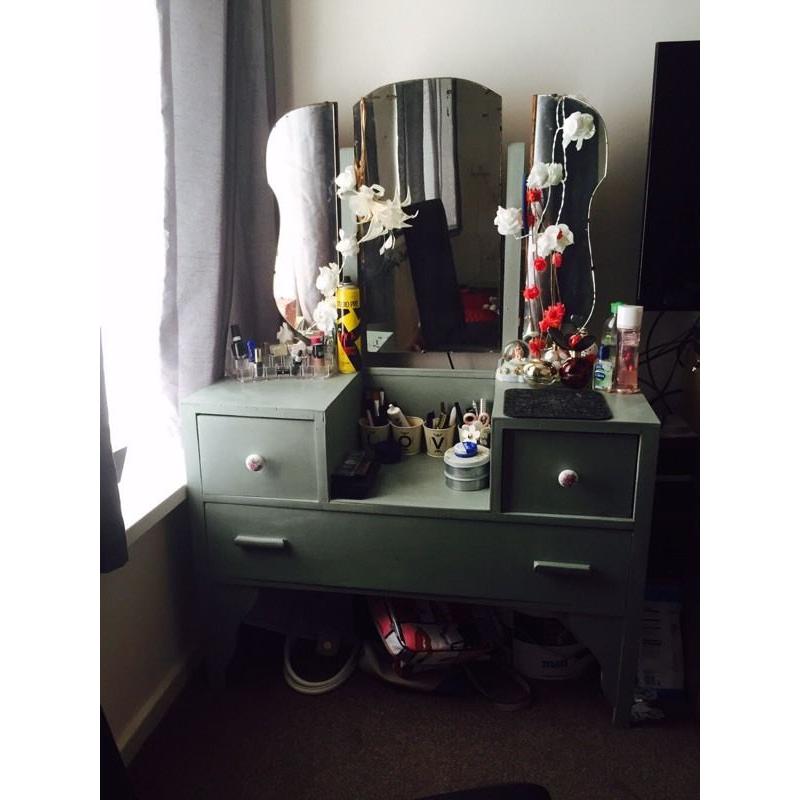 Shabby chic up cycled dressing table !