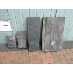 Slate chunks. X 4