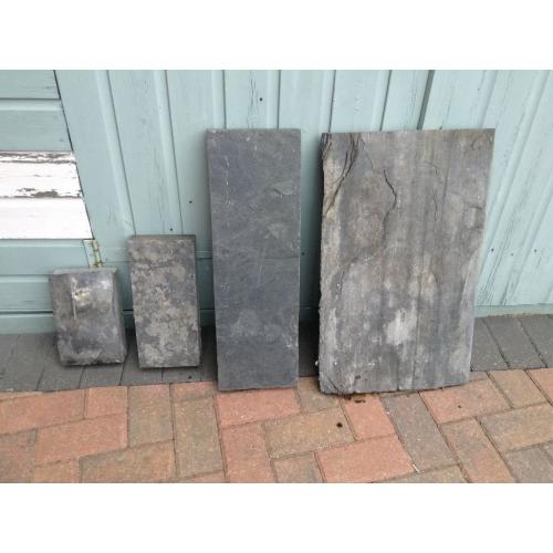Slate chunks. X 4