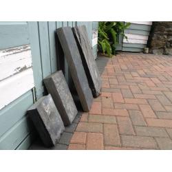 Slate chunks. X 4