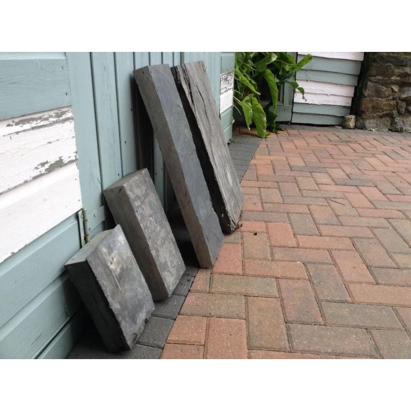 Slate chunks. X 4