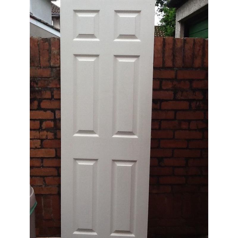 White internal door