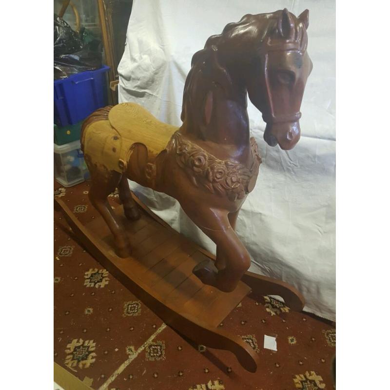 Large vintage rocking horse
