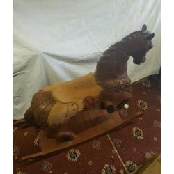 Large vintage rocking horse