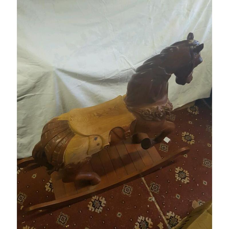 Large vintage rocking horse