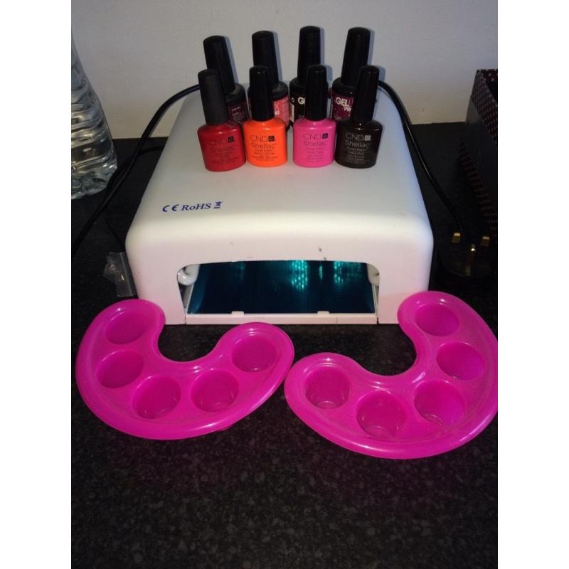 Uv lamp shellac and gellux gel polish