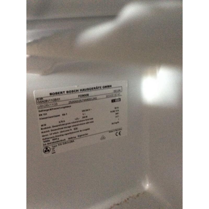 Bosch freestanding freezer in excellent condition