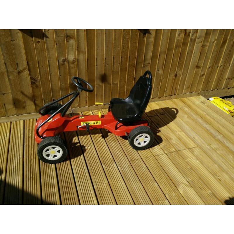 Ketler Ferrari Painted Go-Kart.