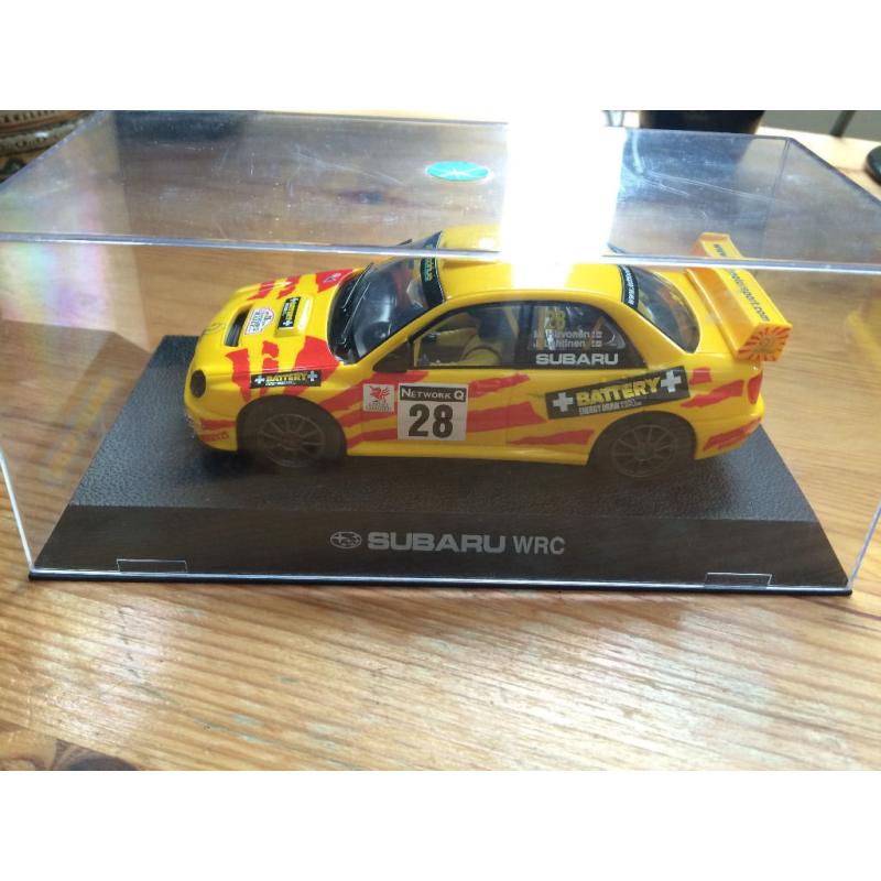 Scalextric Yellow Subaru WRC