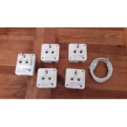 Devolo dLAN 500 Duo plus four Devolo dLAN 500 WiFi Add-on Powerline Adaptors