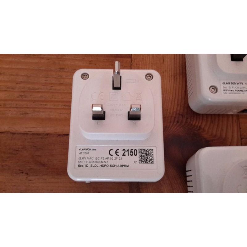 Devolo dLAN 500 Duo plus four Devolo dLAN 500 WiFi Add-on Powerline Adaptors