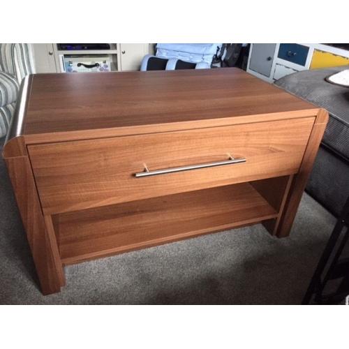 Wood coffee table